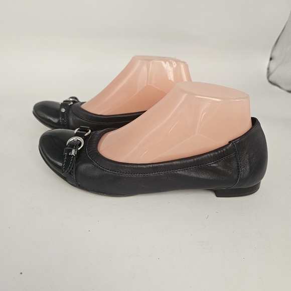 AGL Monika Cap Toe Ballet Flats – Size 38 (US 7.5) Black - Picture 3 of 10